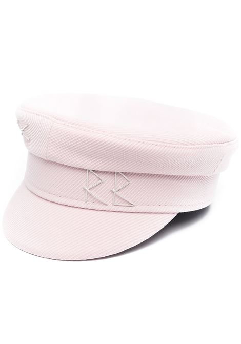 Pink logo-detail baker boy hat - women RUSLAN BAGINSKIY | KPC039C039