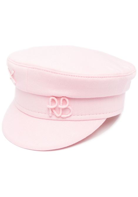 Pink logo-detail baker boy hat - women RUSLAN BAGINSKIY | KPC039LNWRB039