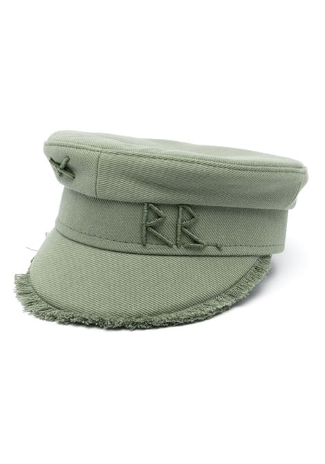 Khaki logo-detail baker boy hat - women RUSLAN BAGINSKIY | KPC070CBHR070