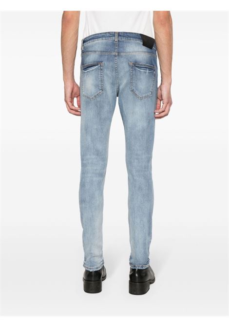 Blue distressed ripped skinny jeans Salvatore santoro - men  SALVATORE SANTORO | 46377USTRNGTRS