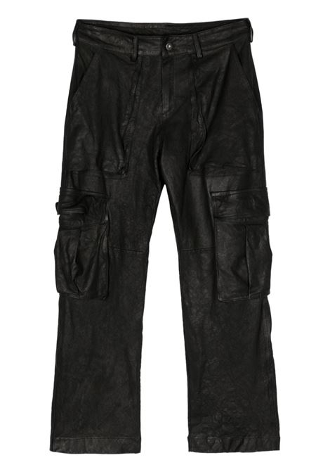 Black straight-leg cargo trousers Salvatore Santoro - men