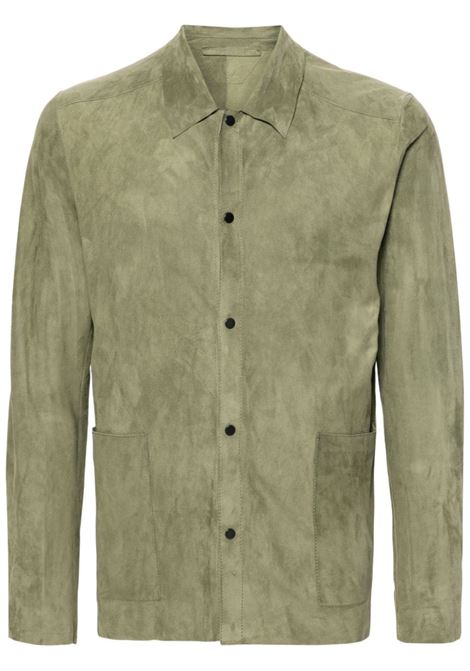 Camicia con applicazione in verde oliva - uomo SALVATORE SANTORO | 46568UARMY