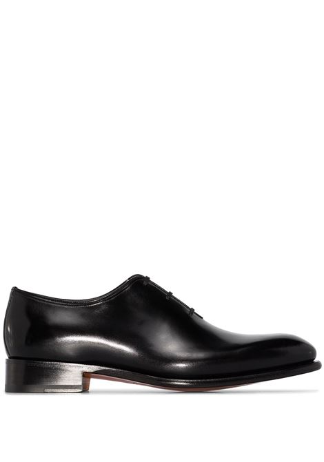 Black Oxford lace-up shoes Santoni - men SANTONI | MCCR16229MC1HVVDN01
