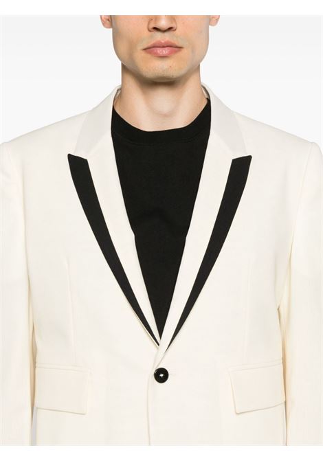 White and black contrasting-trim single-breasted blazer Sapio - men SAPIO | 124U0102N55TUXBNC