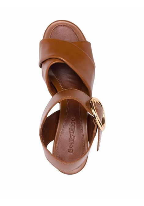 Brown lyna high-heel sandals - women SEE BY CHLOÉ | SB36033A533