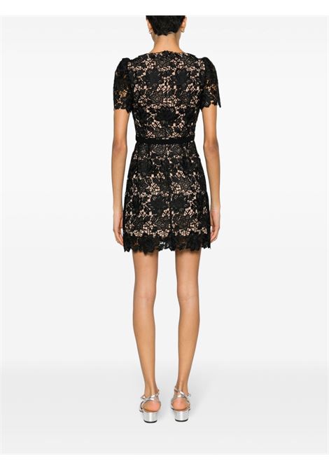 Black guipure lace minidress - women SELF-PORTRAIT | RS24126SB