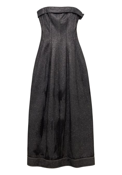 Black Octavia off-shoulder gown - women