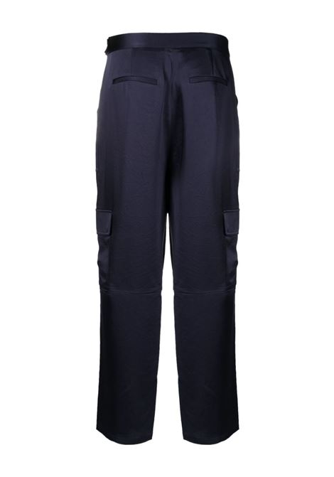 Blue high-waist cargo trousers - women SIMKHAI | SI4082QMDNGHT