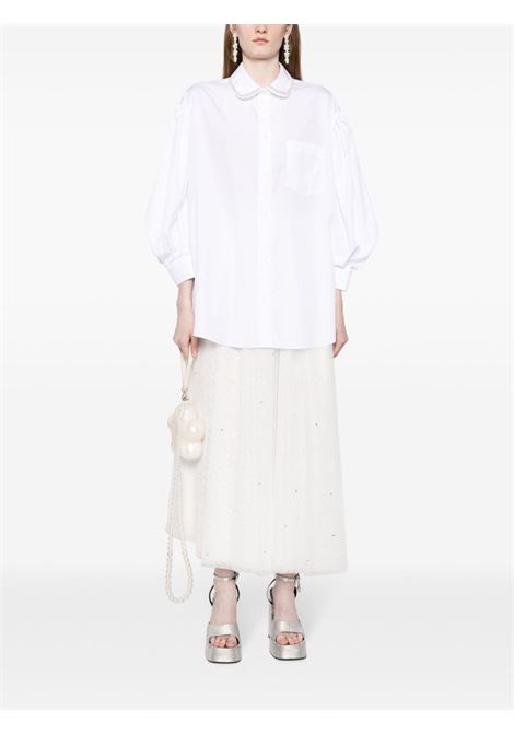Camicia con decorazione in bianco - donna SIMONE ROCHA | 5230B1025WHTPRL