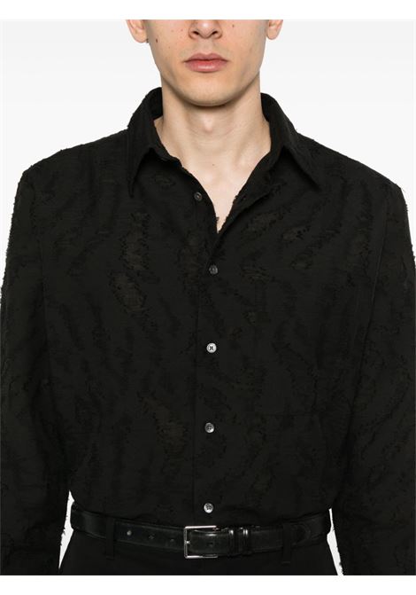  Black Ace textured-finish shirt sunflower - men SUNFLOWER | 1193999