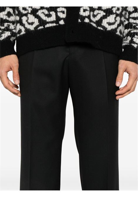 Black mid-rise tailored wool trousers Salvatore Santoro - men SUNFLOWER | 4109PANT999