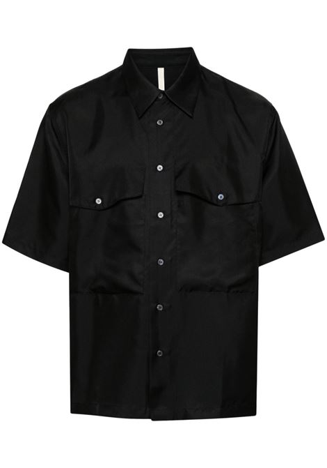 Camicia con collo classico in nero - uomo SUNFLOWER | 4133999