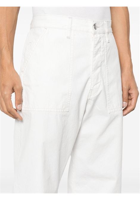 White straight-leg trousers  - men SUNFLOWER | 5086010