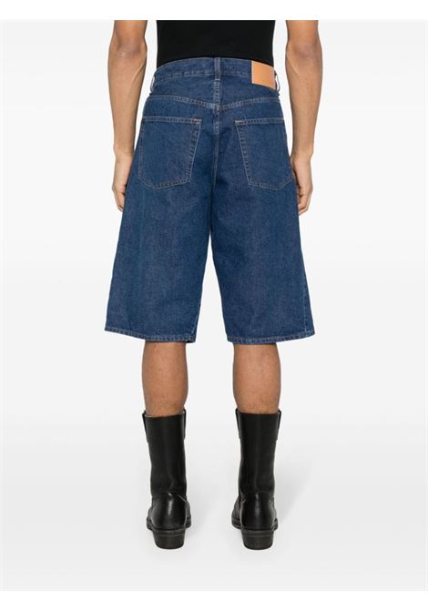 Blue logo-patch denim shorts - men SUNFLOWER | 5090SHORTS737