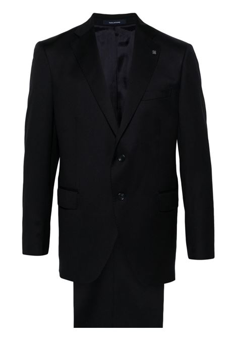Blue single-breasted suit - men