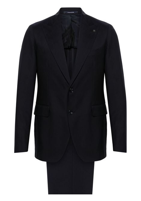 Blue single-breasted suit - men