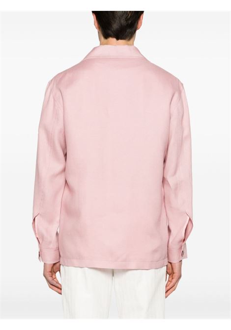Giacca-camicia con bottoni in rosa - uomo TAGLIATORE | DAMIAN340021EY968