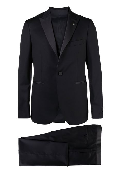 Blue navy three-piece tuxedo suit ? men