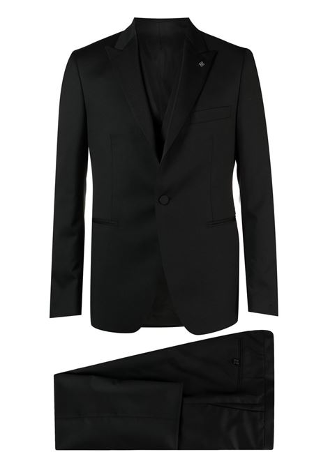 Black three-piece tuxedo suit ? men