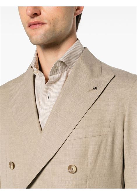 Beige double-breasted blazer - men  TAGLIATORE | GDARREL20K180020T5078