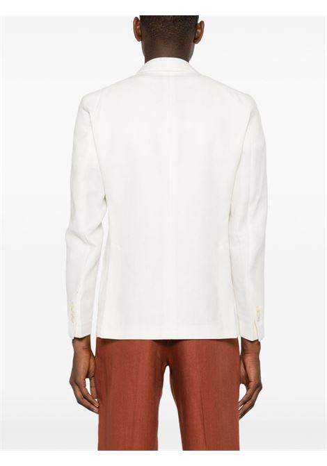 White textured-finish double-breasted blazer Tagliatore - men TAGLIATORE | GDARREL20K340248EX878