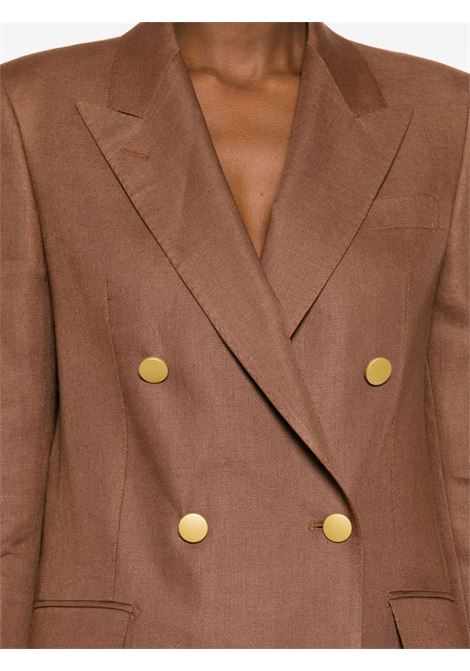 Brown double-breasted blazer - women TAGLIATORE | JJASMINE10B340021EK822