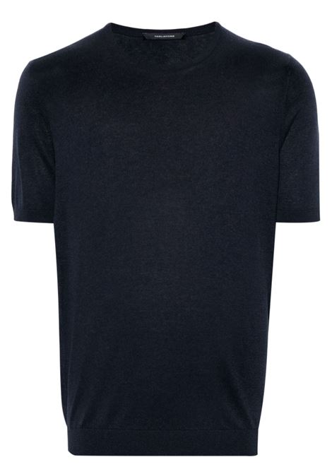 T-shirt in maglia fine in blu - uomo TAGLIATORE | JOSHGSE2403597