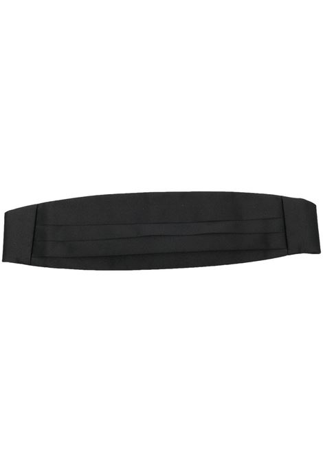 Black clasp-fastening cummerbund Tagliatore - men TAGLIATORE | SASHA10003PER020NERO