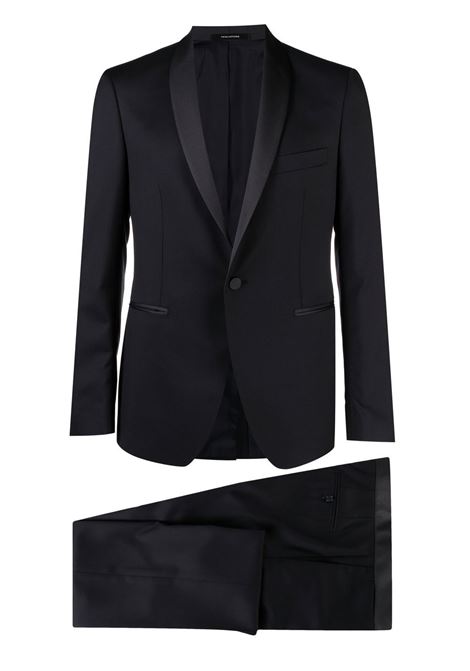 Blue navy tailored single-breasted  suit ? men 