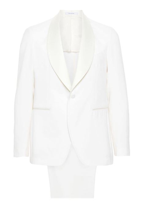White two-piece single-breasted suit - men 