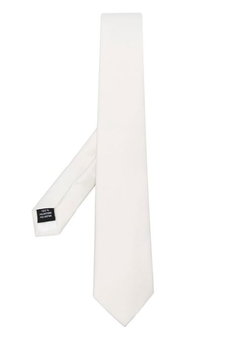Cravatta con effetto satinato in bianco di Tagliatore - uomo TAGLIATORE | TIEA10003PER020AVORIO