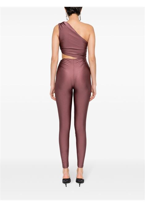 Purple one-shoulder gathered jumpsuit - women THE ANDAMANE | T150120ATJP062MV