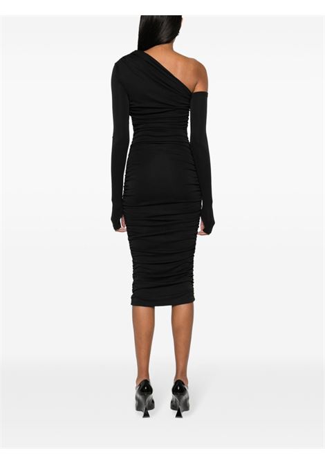Black Olimpia one-shoulder mini dress - women THE ANDAMANE | T150123ATJP073BLK