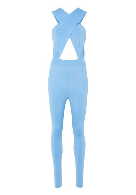 Blue Hola halterneck jumpsuit - women THE ANDAMANE | T150135BTJP123DPDNM