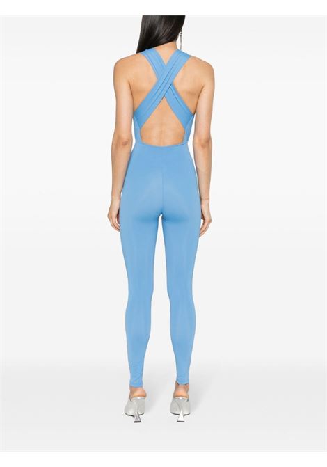 Blue Hola halterneck jumpsuit - women THE ANDAMANE | T150135BTJP123DPDNM