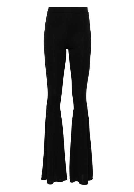 Black Peggy flared trousers - women