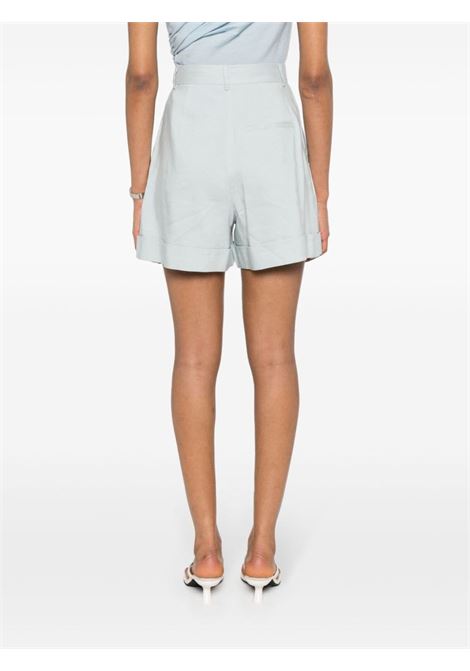 Shorts sartoriali plissettati Rina in azzurro - donna THE ANDAMANE | TM150435ATNL009LGHTDNM