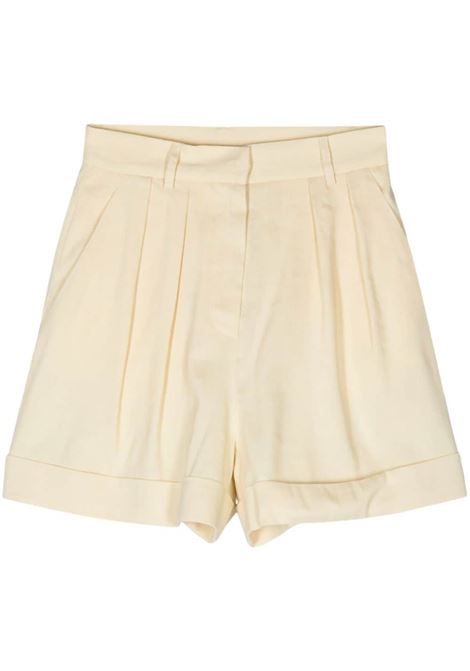 Shorts con pieghe in giallo - donna THE ANDAMANE | Shorts | TM150435ATNL009YLLW