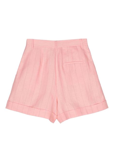 Light pink Rina pinstriped tailored shorts The Andamane - women THE ANDAMANE | TM150435BTNL010PNK