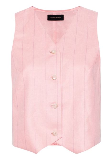 Pink Pauline pinstripe vest The Andamane - women THE ANDAMANE | Top | TM150911BTNL010PNK