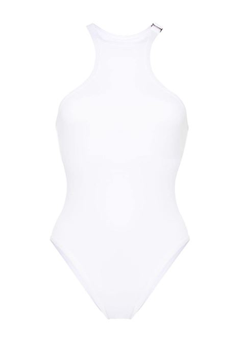 Costume intero con placca logo in bianco - donna THE ATTICO | 243WBB04PA63001