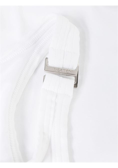 White logo-plaque swimsuit - women THE ATTICO | 243WBB04PA63001