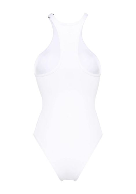 White logo-plaque swimsuit - women THE ATTICO | 243WBB04PA63001