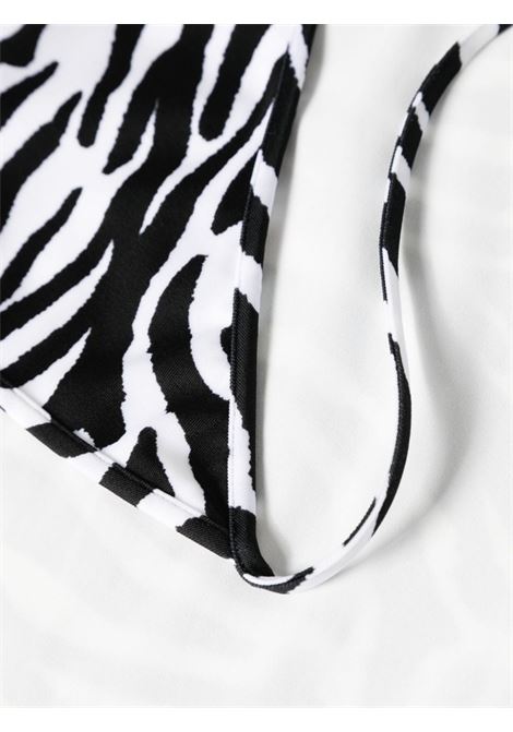 Abito con stampa zebrata  in bianco e nero - donna THE ATTICO | 243WCM93PA14020