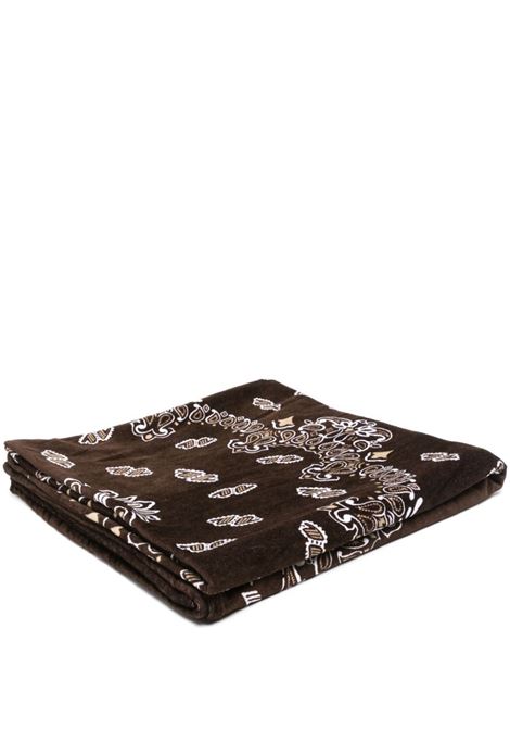 Brown bandana-print towel The Attico - women THE ATTICO | SPEWOTH08XXX02825