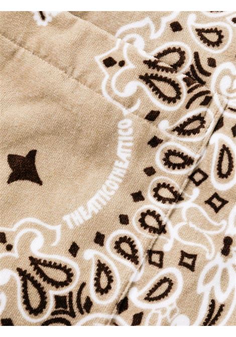 Beigeand brown paisley-print bathrobe The Attico - women THE ATTICO | SPEWOTH09XXX02827