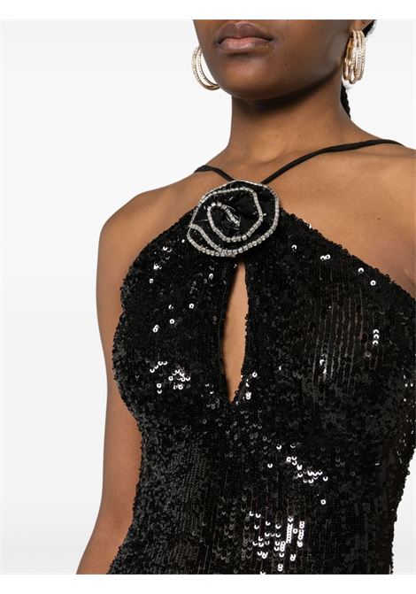 Black sequinned midi dress - women THE NEW ARRIVALS | NA01LN0306ABLK