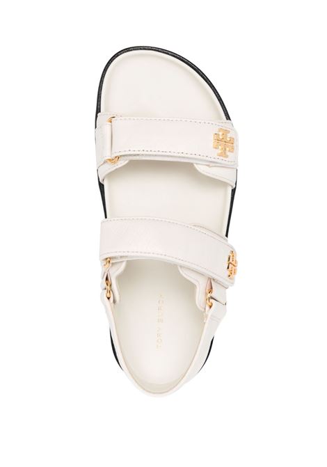 Sandali con motivo doppia T in bianco - donna TORY BURCH | 144328104