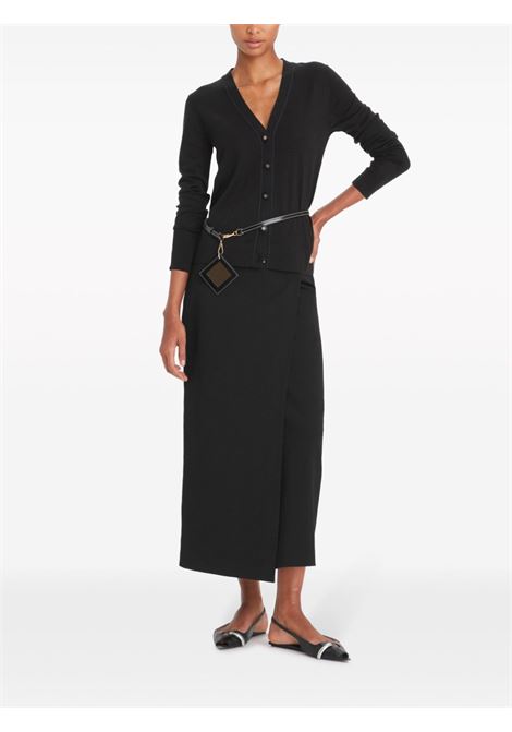 Black Simone V-neck cardigan - women TORY BURCH | 146283001