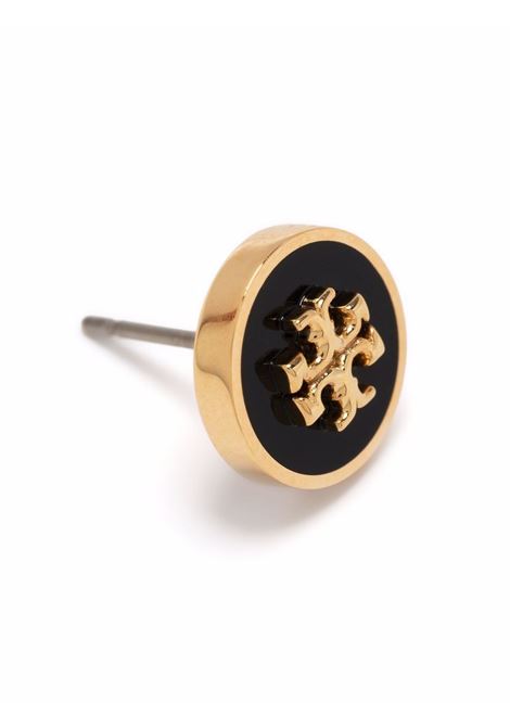 Black kira enamel circle-stud earring - women TORY BURCH | 90547720